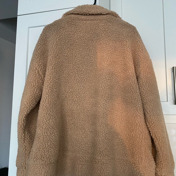 Camel Teddy Coat - Picture 3 of 6